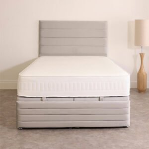 Shop the Britain Bed with panelled headboard & side panels. Proudly made in the UK, stylish velvet complete, high panel design & comfort.