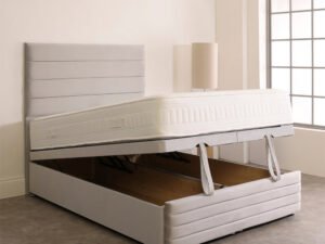 The Britain Bed With Panel Ottoman Bed