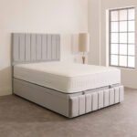 Britain Fabric Headboard Panels Bed With Mattress