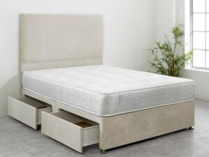 Britain fabric divan bed with drawers – Britain Furniture