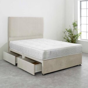 Britain fabric divan bed with drawers – Britain Furniture
