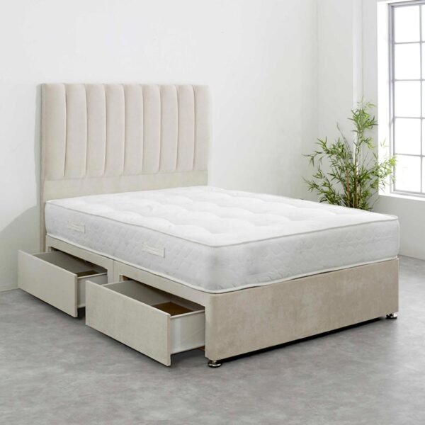 Britain divan panel bed with drawers