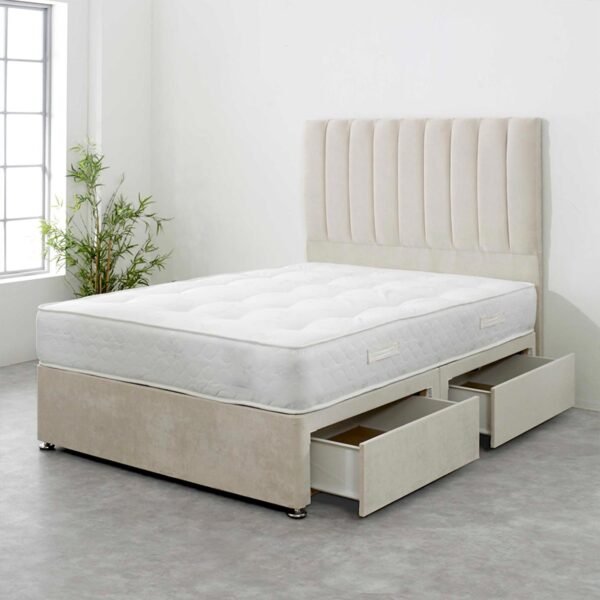 Britain divan panel bed with drawers