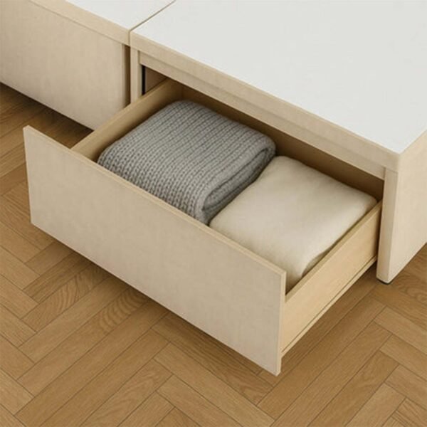 Britain divan cream bed with drawers