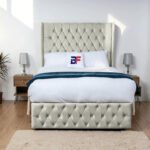 Britain Wingback Divan Oxford bed with storage