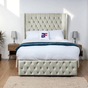 Britain Wingback Divan Oxford bed with storage