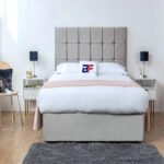 Britain divan square panelled bed