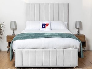 Divan channel tufted bed with storage