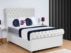Britain sleigh bed with mattress