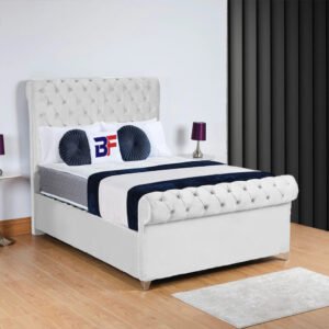 Britain sleigh bed with mattress