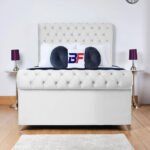 Britain sleigh bed with mattress