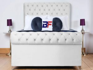 Britain sleigh bed with mattress
