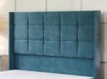 Britain divan cube winged bed frame with mattress