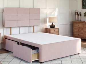 Britain cube divan bed with 4 drawers