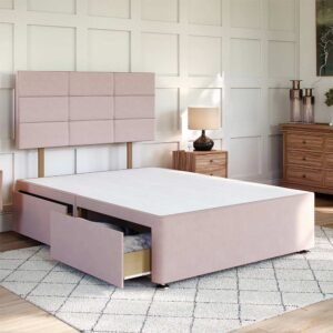 Britain cube divan bed with 4 drawers
