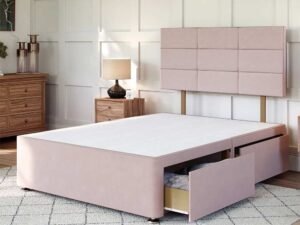 Britain cube divan bed with 4 drawers