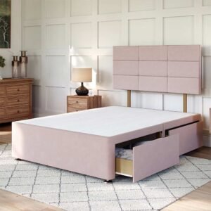 Britain cube divan bed with 4 drawers