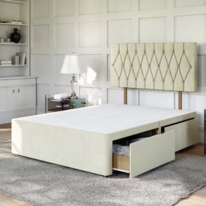 Britain divan Florida frame bed with drawers