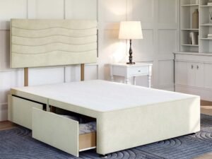 Shop Britain's cozy storage divan base with drawers- proudly made in the UK. Available as a double divan base with drawers and built-in storage.
