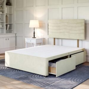 Shop Britain's cozy storage divan base with drawers- proudly made in the UK. Available as a double divan base with drawers and built-in storage.