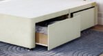 Shop Britain's cozy storage divan base with drawers- proudly made in the UK. Available as a double divan base with drawers and built-in storage.