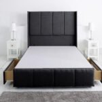Britain Divan Wingback Panel Affordable Bed Frames With Drawers