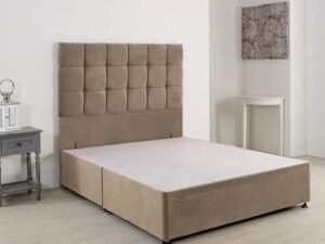 Britain Cube Divan Luxury Bed Frame With Drawers