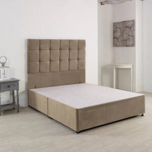 Britain Cube Divan Luxury Bed Frame With Drawers