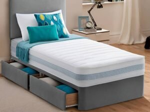 Britain single new bed with drawers