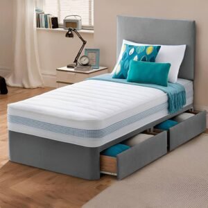 Britain single new bed with drawers