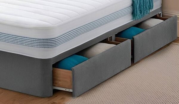 Britain single new bed with drawers