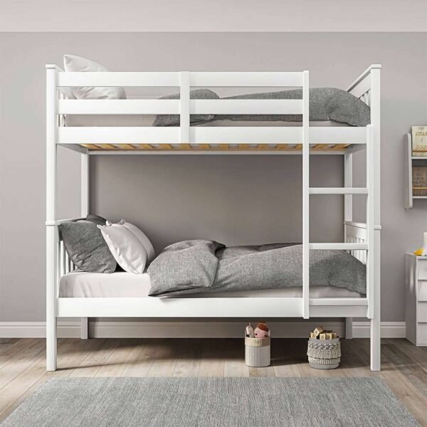 Britain Double white bunk bed