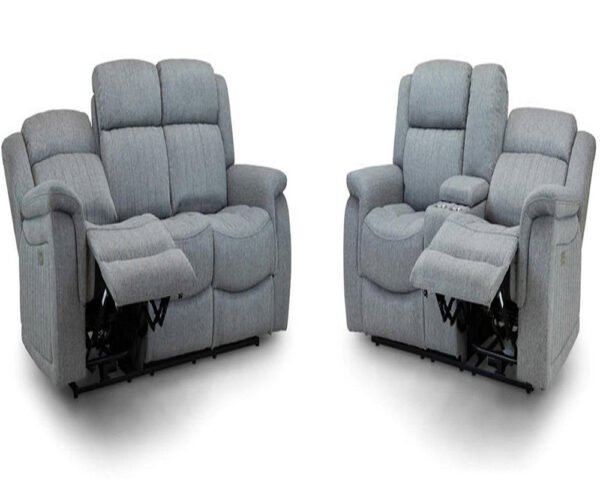 Britain recliner 3 2 seater sofa grey