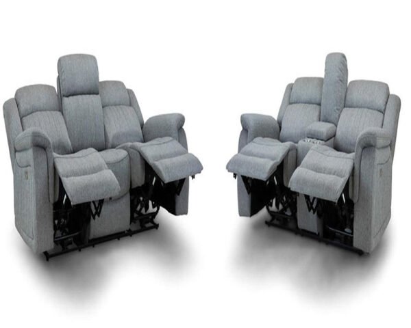 Britain recliner 3 2 seater sofa grey